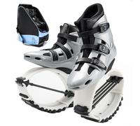 EYRMQWJPC Kangaroo Bounce Shoes Kangaroo Jumps Shoes With 4T Springs In Black Silver Multiple Sizes(L 36-38EU)