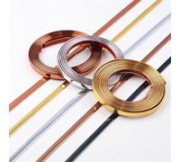 EYRMQWJPC Self Adhesive Caulk Strip, Peel and Stick Molding Trim, Flexible Wall Ceiling Floor Cabinet Tile Edge Moulding(Brushed Bronze,3mx8mm)