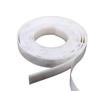 EYRMQWJPC shower water barrier Width 5mm to 30mm Thick 1mm to 5mm Anti-Slip Damper Sealing Gasket White Self-Adhesive Silicone Rubber Seal Strip(1 Meter Width 15mm Thick 5mm)