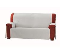 Eysa 3-Squares Zoco Non-Elastic Sofa Cover, Ecru