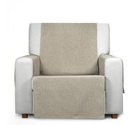 Eysa Genna Sofa Cover or Practical Stain Resistant Sofa Cover 1 Seater Linen Colour