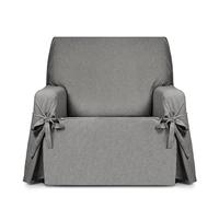 Eysa Genna Sofa Cover with Ties, Stain Resistant, 1 Seater Grey