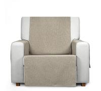 Eysa Genna Sofa Protector or Practical Anti-Stain Sofa Cover 1 Seater Beige