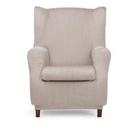 Eysa Luz Stretch Sofa Cover for Wingback Armchair Linen Colour