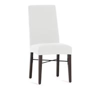 Eysa Pack of 2 Bi-Elastic Chair Covers with Backrest White Harlem Design