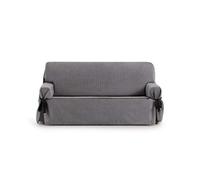 Eysa Rabat adjustable universal sofa cover with ties 3 seaters color 06/dark grey