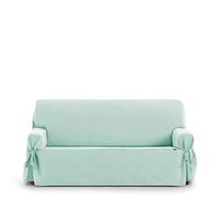 Eysa Universal Adjustable Sofa Cover with Ties East 3 Seater Colour 04/Marine Water