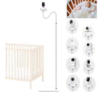 EYSAFT Baby Monitor Floor Stand Holder Mount Compatible for Vtech/HelloBaby/Babysense (Prisma Only) Momcozy/Nanit Pro/Blemil/Philips Avent/GHB/BT/Motorola Baby Monitor