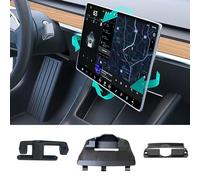 EYSENC Screen Tilt Swivel Mount for Tesla Model 3 2017-2023 and Tesla Model Y 2020-2022 Four Direction Rotation Adjustment Center Console Screen Rotating Holder Aluminium Alloy Navigation Bracket