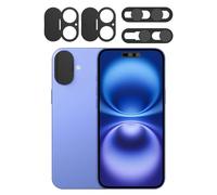 EYSOFT Privacy Cover Compatible for iPhone 17/16/16 Plus with Front Camera Cover,Protect Privacy and Security,Open/Close Face Recogition Anti-Spy Camera Cover, Easy-Adhesive Design-2Pack Black