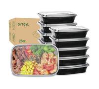 EYTEYL 20 Pack Meal Prep Containers Reusable, 28oz Extra-thick Food Storage Containers with Lids, Disposable & Reusable Bento Box Lunch Box, Bento Box, Stackable, Microwave Dishwasher Freezer Safe