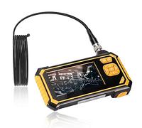 EYTFYZGL 8MM Dual Lens Industrial, 4.3 Inch Endoscope Camera, Sewer Pipe Drain Plumbing Inspection Camera, Snake Waterproof Borescope With 6 LED Lights(5M/16.4FT Cable)