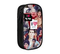 EYTFYZGL Dylan O’Brien Pencil Case Expandable Storage Bag - Adjustable Capacity for Art Supplies, Tech Gear, Toiletries