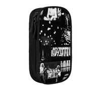 EYTFYZGL Led Zeppelin Pencil Case for Writers & Journalists - 5 Pen Loops + Note Pad Sleeve (Durable Polyester)