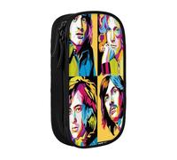 EYTFYZGL Led Zeppelin Pencil Case Large Capacity Storage - 2 Zipper Pockets for Art Tools, Toiletries, Tech Gadgets