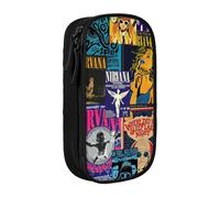 EYTFYZGL Nirvana Pencil Case Double Zipper Makeup Bag - Compact Oxford Cloth Pouch for Travel, Gym, Daily Essentials