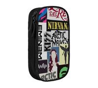 EYTFYZGL Nirvana Pencil Case Double Zipper Makeup Bag - Compact Oxford Cloth Pouch for Travel, Gym, Daily Essentials