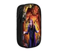 EYTFYZGL Ozzy Osbourne Pencil Case for Outdoor Adventures - Tear-Proof Oxford Cloth with Carabiner & Water-Resistant Zip