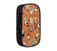 EYTFYZGL Roger Federer Pencil Case for Board Games - Compact Storage for Dice, Pens, Scorecards (Travel-Friendly)