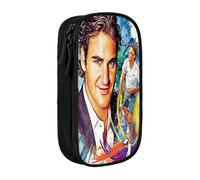 EYTFYZGL Roger Federer Pencil Case for Emergency Kits - Durable Zipper Bag for First Aid, Pens, Flashlights (Portable)