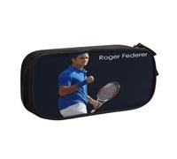 EYTFYZGL Roger Federer Pencil Case Leak-Proof Interior - Oxford Cloth Zipper Case for Ink Pens, Lipsticks, Small Items