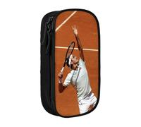 EYTFYZGL Roger Federer Pencil Case with Padded Handle - Easy Carry Oxford Fabric Bag for School, Office, Art Classes