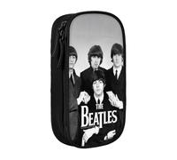 EYTFYZGL The Beatles Pencil Case for Office & School - Oxford Cloth Zipper Bag with 5 Pen Slots & 3 Mesh Pockets (Custom Logo)