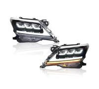 EYTHUCS Replacement parts Compatible With Lexus For LX570 Headlight 2008 2009 2010 2011 2012 2013 2014 2015 DRL Turn Signal High Beam Angel Eye Projector Lens 2 PCS