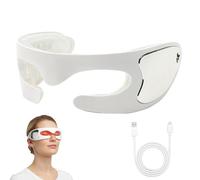 Eyviola Eye Massager with Heat/Cool & Vibration - 3D Red Light Therapy for Eye Strain Relief, Dark Circles & Puffiness | Portable Bluetooth Eye Mask | Aryxx Steam Therapy Wand Alternative