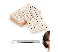 EYVRPAU Ear Seeds Acupuncture Plasters 600 Pieces with Tweezers - Self-Adhesive, Disposable for Ear Acupressure for Stress, Pain & Relaxation