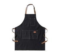 'eywlwaar Denim Apron with 3 Pockets Unisex Jean Apron Adjustable Bib Apron for Work Kitchen Cooking 30.3 ''x 26.57'''
