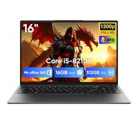 EYY 16" Laptop Computer Intel Core i5 Processor, Win 11 Pro Laptop 16GB RAM 512GB SSD, 1920 x 1200 FHD 16:10 Display, Office Suite Notebook with Backlit Keyboard, Student Business Work Laptops