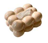 eyYvxmep Bubble Design Tissue Box Holder Paper Dispenser for Bathroom Dining Table Stylish Tissue Organizer Decorative Napkin, E