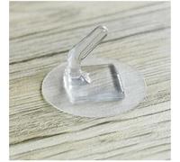 EYZJQSTUV Adhesive Wall Hooks， Self Adhesive Wall Hooks Transparent 38.6mm 3KG 5/10 Pcs(10PCS)
