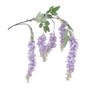 EYZJQSTUV Artificial Flower Vine， Artificial Wisteria Vine 2 Pcs 120CM 3 Forks Multicolor For Wall Hanging Wedding Decor(Purple Blue)