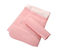 EYZJQSTUV Plastic Self Seal Mailing Bags， 100 Pcs Pink Translucent Courier Mailer Bags Multiple Sizes(20x35cm)