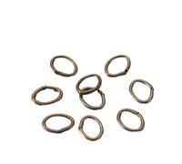 EYZJQSTUV Stainless Steel Open Jump Rings ， Iron Oval Jump Rings Split Connectors Pack of 300 Pcs Multicolor Multiple Sizes(Color 1,5x6mm)