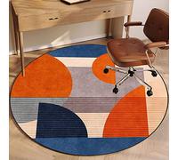 EYZO Chair Mat Round 80 cm - Office & Gaming Chair Mat for Carpet & Hardwood Floor - Floor Protector Mat - Decorate Office, Living Room, Bedroom, Gaming Room