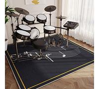 EYZO Drum Rug Drum Mat Soundproof Mat Drum Carpet Non Slip Blanket - 2022 Deluxe Drum Carpet - 140 x 120 CM