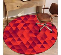EYZO Mat For Carpeted Floor, Desk Chair Mat Hardwood Floors, Office Computer Gaming Chair Mat, Multi-Purpose Protector Chair Carpet For Home Office, Protects Floors, Anti-skidding, Round Rug 80 cm