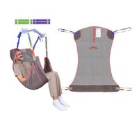 EZ Assistive 500 lbs Mesh Full Body Patient Lift Sling with Wide Padded Straps, Heavy-Duty Transfer Sling for Elderly & Disabled, Compatible with Most Patient Hoists, Multi-Scene Use (Purple, S)