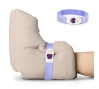 EZ Assistive Heel Protectors for Bed Pressure Sores,Foot Boot Pillow Comfort Cushion for Bedridden Patients Remove Bedsores, Ankle Booties Pad for Ulcer Pain Relief While Sleeping, Khaki, Pack of 1