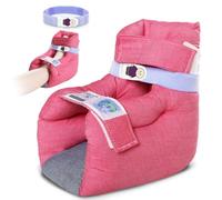 EZ Assistive Heel Protectors for Pressure sores, Heel Cushion with High Resilience Foam for Remove Pressure, Foot Pillow for Pressure Ulcer (Red)