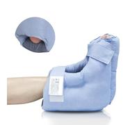 EZ Assistive Heel Protectors for Pressure Sores Relief,Foot Pillow Cushion for Bed Sores with 2 Straps for Heel Pain Recovery,Washable and Reusable-Pack of 1 Count (Blue, Standard size)