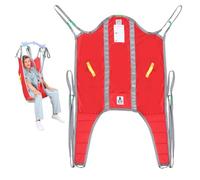 EZ Assistive Patient Hoist Sling with High Back - Universal Toileting U-Sling with Divided Leg Design, Transfer & Lifting Sling Compatible with Most Hoists,227kg Capacity(Large)