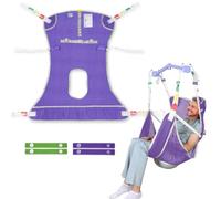 EZ Assistive Patient Lift Sling with Commode - Patient Lifting Slings for Transfer - Full Body Sling for Elderly, Disabled,Nursing,Caregiver - SWL 500 lbs (Purple, Medium)