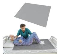 EZ Assistive Patient Transfer Slide Sheet Transfer Draw Sheet for Patient in-Bed Transfer and Repositioning Easy Apply and Use (Gray, Flat 56 * 78 Inches)