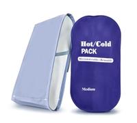 EZ Assistive Sore Shield Gel Ice Pack for Heel Protectors - Reusable Hot & Cold Compress Wrap for Heel Comfort, Plantar Fasciitis - Waterproof Cover with Non-Slip Strap