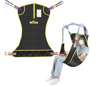 EZ Assistive Universal Full Body Patient Lift Sling, Patient Lift Sling for Bed Positioning and Bathing,Transfer Sling for Elderly,Bedridden (Black, Medium)