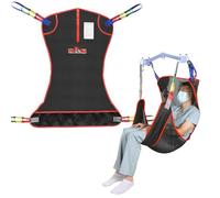 EZ Assistive Universal Full Body Patient Lift Sling, Patient Lift Sling for Bed Positioning and Bathing,Transfer Sling for Elderly,Bedridden (Black, Small)